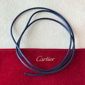 Cartier Silk Cord Navy Blue for Trinity Cord Bracelet